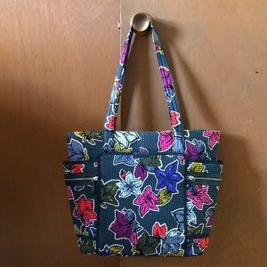 Vera Bradley Iconic Deluxe Vera - Falling Flowers